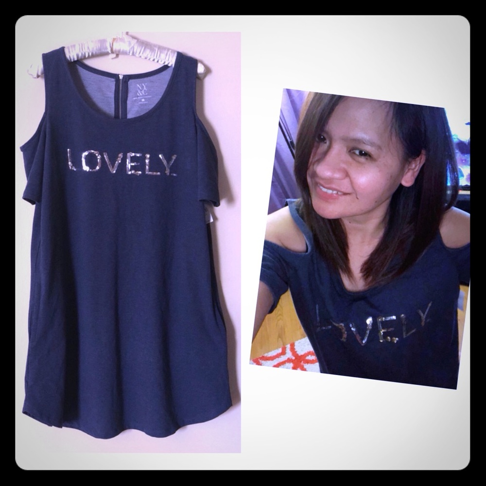 🆕NWT Cold Shoulder Shift Dress